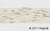 Shaded Relief Panoramic Map of Borris in Ossory