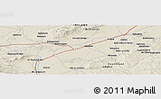 Shaded Relief Panoramic Map of the area around 52° 53' 45" N, 7° 34' 30" W