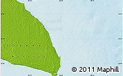 Physical Map of the area around 52° 53' 45" N, 80° 40' 30" W