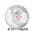Outline Map of the Area around 52° 53' 45" N, 91° 43' 29" W, rectangular outline