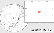Blank Location Map of the area around 52° 14' 43" S, 101° 4' 29" W