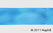 Shaded Relief Panoramic Map of the area around 52° 14' 43" S, 104° 37' 30" E
