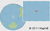 Savanna Style Location Map of the area around 52° 14' 43" S, 107° 52' 30" W