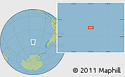 Savanna Style Location Map of the area around 52° 14' 43" S, 112° 7' 30" W