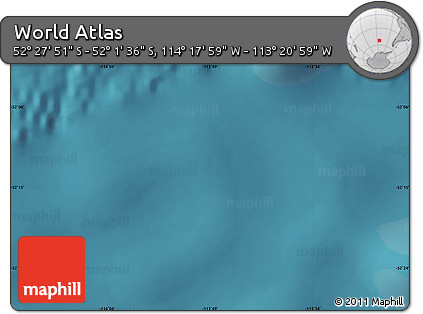 Satellite Map of the Area around 52° 14' 43" S, 113° 49' 29" W