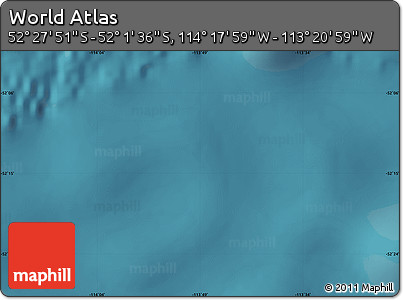 Satellite Map of the Area around 52° 14' 43" S, 113° 49' 29" W