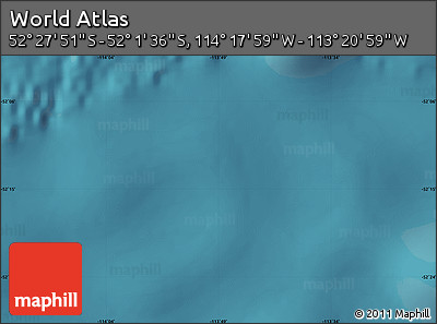 Satellite Map of the Area around 52° 14' 43" S, 113° 49' 29" W