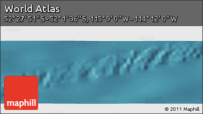 Satellite Panoramic Map of the Area around 52° 14' 43" S, 114° 40' 30" W