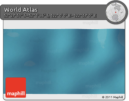 Satellite 3D Map of the Area around 52° 14' 43" S, 122° 28' 29" E