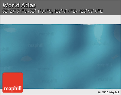 Satellite 3D Map of the Area around 52° 14' 43" S, 122° 28' 29" E