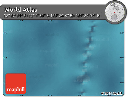 Satellite Map of the Area around 52° 14' 43" S, 125° 52' 30" E
