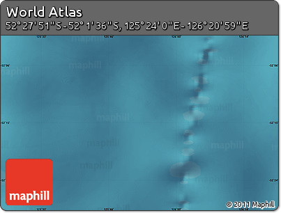 Satellite Map of the Area around 52° 14' 43" S, 125° 52' 30" E