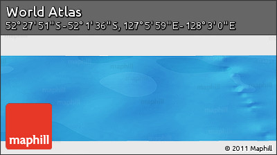 Political Panoramic Map of the Area around 52° 14' 43" S, 127° 34' 30" E