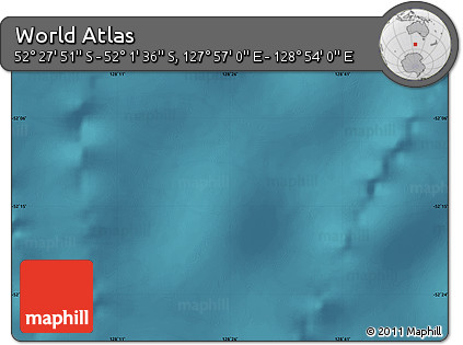 Satellite Map of the Area around 52° 14' 43" S, 128° 25' 30" E