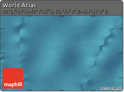 Satellite Map of the Area around 52° 14' 43" S, 128° 25' 30" E