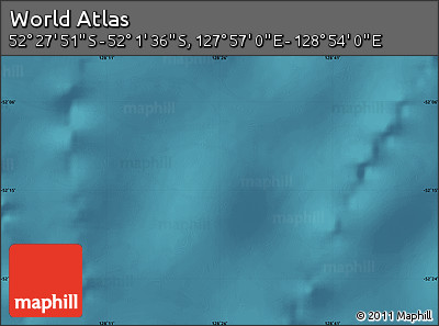 Satellite Map of the Area around 52° 14' 43" S, 128° 25' 30" E
