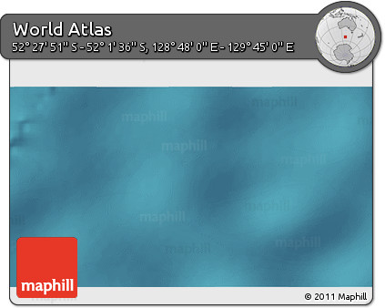 Satellite 3D Map of the Area around 52° 14' 43" S, 129° 16' 30" E