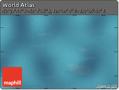 Satellite Map of the Area around 52° 14' 43" S, 130° 7' 30" E