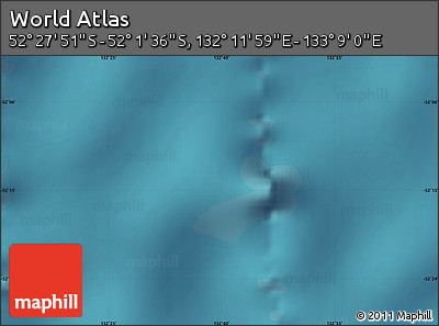Satellite Map of the Area around 52° 14' 43" S, 132° 40' 30" E