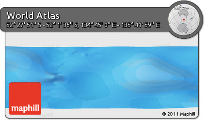 Political Panoramic Map of the Area around 52° 14' 43" S, 135° 13' 29" E