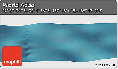 Satellite Panoramic Map of the Area around 52° 14' 43" S, 137° 46' 30" E