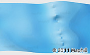 Shaded Relief 3D Map of the area around 52° 14' 43" S, 138° 37' 30" E
