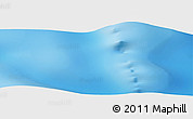 Shaded Relief Panoramic Map of the area around 52° 14' 43" S, 138° 37' 30" E