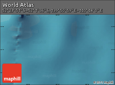 Satellite Map of the Area around 52° 14' 43" S, 140° 19' 29" E