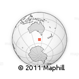 Outline Map of the Area around 52° 14' 43" S, 141° 10' 30" E, rectangular outline