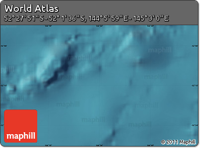 Satellite Map of the Area around 52° 14' 43" S, 144° 34' 29" E