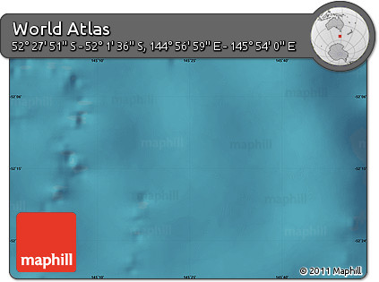 Satellite Map of the Area around 52° 14' 43" S, 145° 25' 30" E