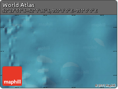 Satellite Map of the Area around 52° 14' 43" S, 150° 31' 30" E