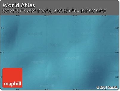 Satellite Map of the Area around 52° 14' 43" S, 151° 22' 30" E