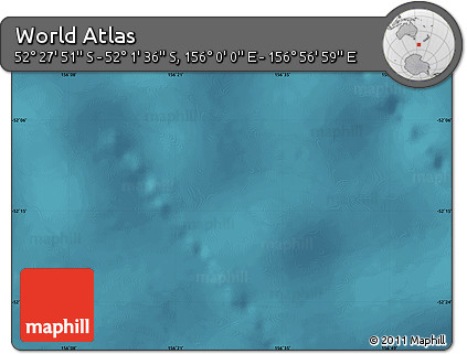 Satellite Map of the Area around 52° 14' 43" S, 156° 28' 29" E