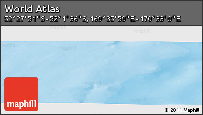 Political Panoramic Map of the Area around 52° 14' 43" S, 170° 4' 29" E