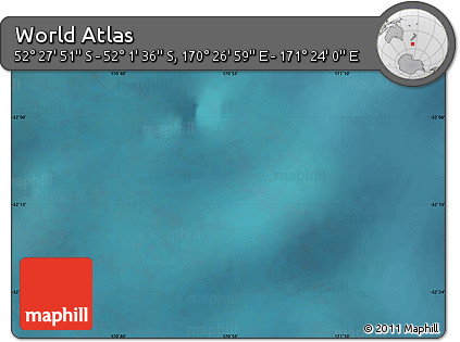 Satellite Map of the Area around 52° 14' 43" S, 170° 55' 30" E