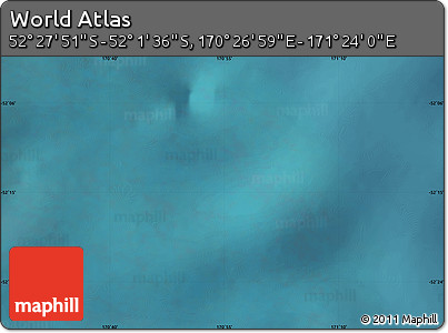 Satellite Map of the Area around 52° 14' 43" S, 170° 55' 30" E