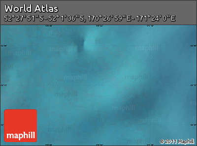 Satellite Map of the Area around 52° 14' 43" S, 170° 55' 30" E