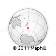 Outline Map of the Area around 52° 14' 43" S, 177° 43' 29" E, rectangular outline