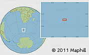 Savanna Style Location Map of the area around 52° 14' 43" S, 19° 37' 30" E