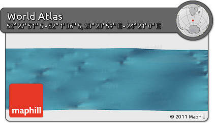Satellite Panoramic Map of the Area around 52° 14' 43" S, 23° 52' 30" E