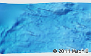 Shaded Relief 3D Map of the area around 52° 14' 43" S, 26° 25' 29" E