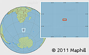 Savanna Style Location Map of the area around 52° 14' 43" S, 29° 49' 30" E
