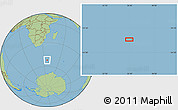 Savanna Style Location Map of the area around 52° 14' 43" S, 36° 37' 30" E