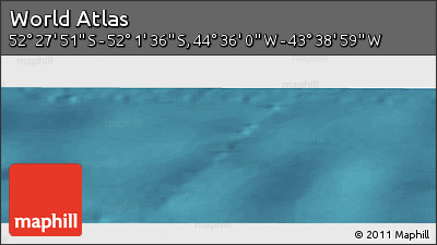 Satellite Panoramic Map of the Area around 52° 14' 43" S, 44° 7' 30" W