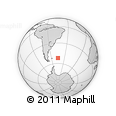 Outline Map of the Area around 52° 14' 43" S, 44° 58' 30" W, rectangular outline