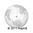 Outline Map of the Area around 52° 14' 43" S, 4° 10' 30" W, rectangular outline