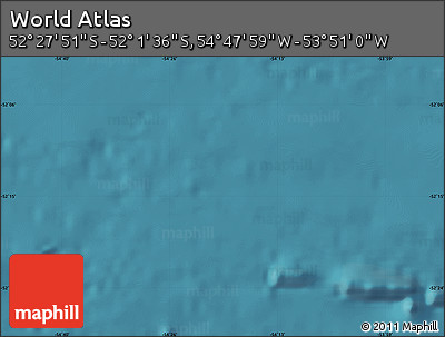 Satellite Map of the Area around 52° 14' 43" S, 54° 19' 30" W