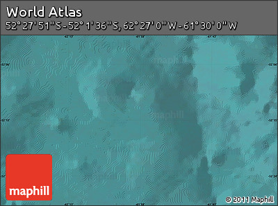 Satellite Map of the Area around 52° 14' 43" S, 61° 58' 30" W