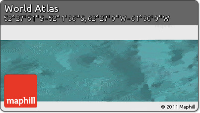 Satellite Panoramic Map of the Area around 52° 14' 43" S, 61° 58' 30" W